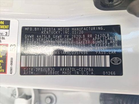 Used 2020 Toyota Camry XSE w/ Carpet Mat Package image 24