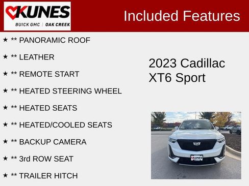 Used 2023 Cadillac XT6 Sport w/ Technology Package image 2