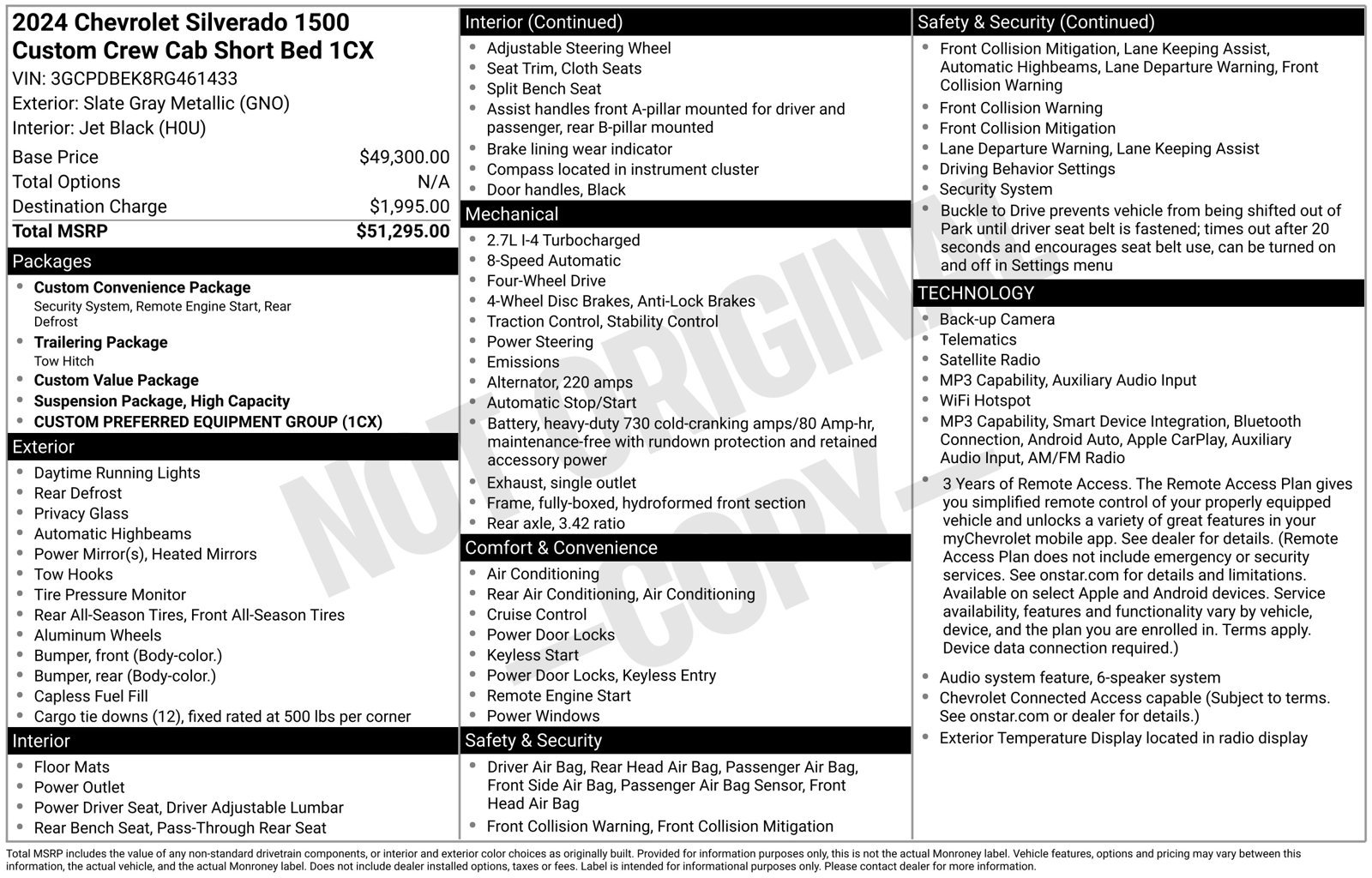 Used 2024 Chevrolet Silverado 1500 Custom AWD/4WD image 31
