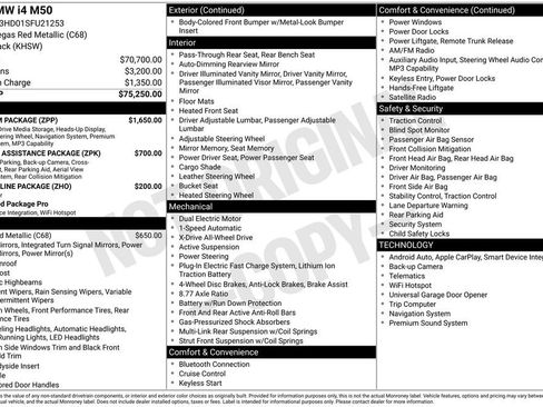 Used 2025 BMW i4 M50 w/ Premium Package image 2