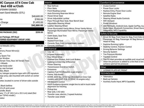 Used 2022 GMC Canyon AT4 w/ Trailering Package AWD/4WD image 42