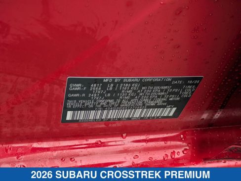 Certified 2026 Subaru Crosstrek 2.0i Premium image 28