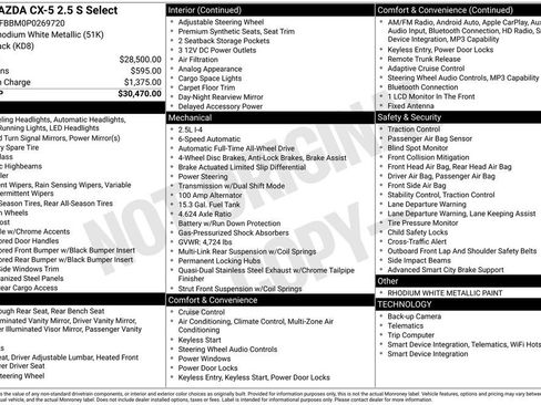 Certified 2023 MAZDA CX-5 AWD 2.5 S w/ Select Package image 10