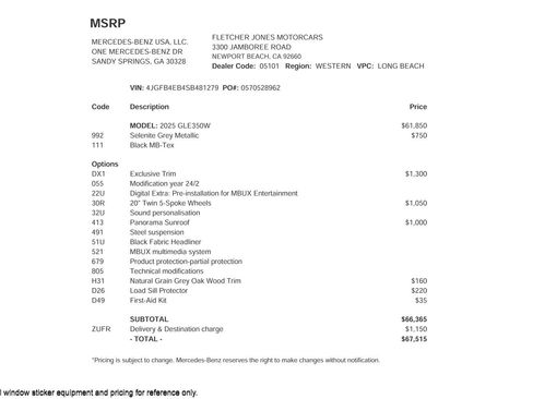 Certified 2025 Mercedes-Benz GLE 350 4MATIC image 2