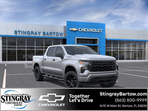 New 2026 Chevrolet Silverado 1500 Custom w/ Turbomax Blackout Package RWD image 1