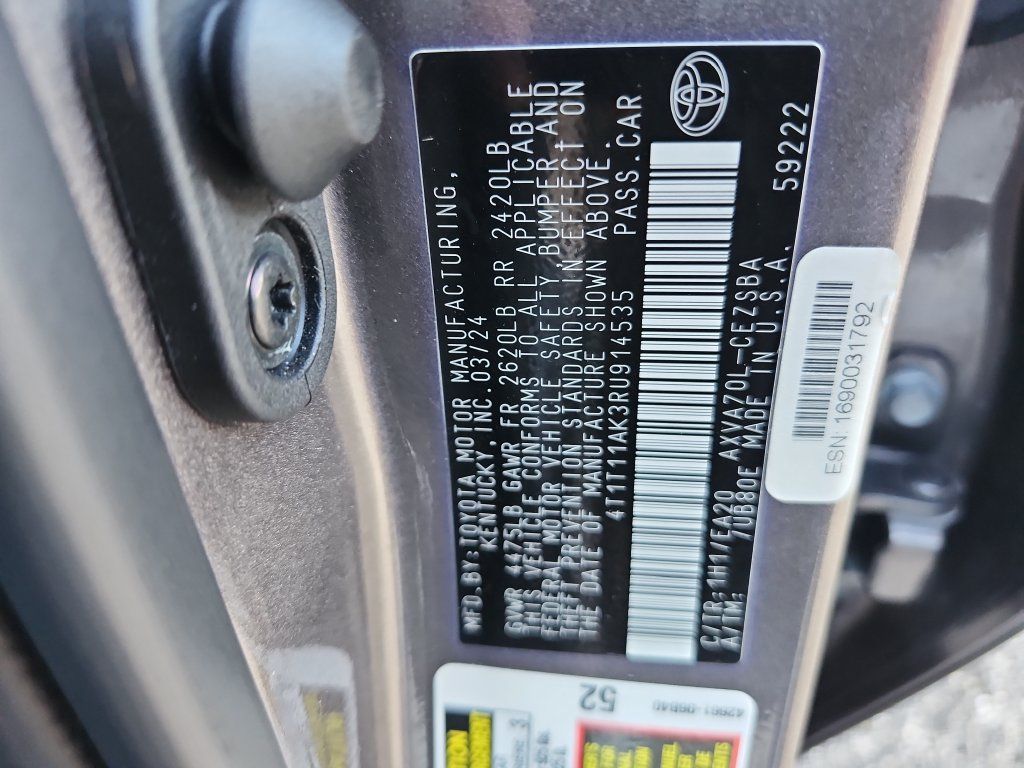 Used 2024 Toyota Camry SE w/ Convenience Package FWD image 36