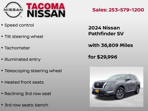 Used 2024 Nissan Pathfinder SV AWD/4WD image 12