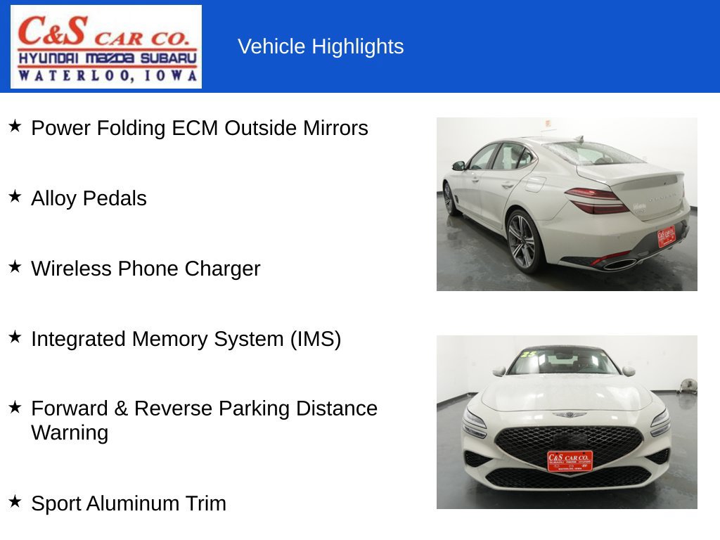 Used 2025 Genesis G70 2.5T w/ Sport Prestige Package AWD/4WD image 13