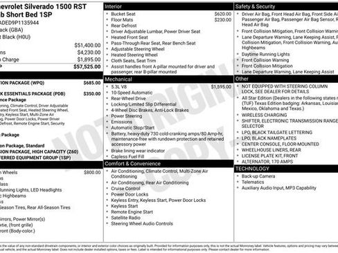 Used 2023 Chevrolet Silverado 1500 RST w/ Protection Package RWD image 70