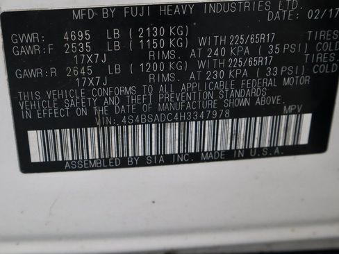 Used 2017 Subaru Outback 2.5i Premium image 34