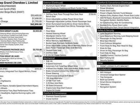 Used 2023 Jeep Grand Cherokee L Limited w/ Luxury Tech Group II image 36