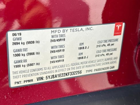 Used 2019 Tesla Model S Long Range AWD/4WD image 27