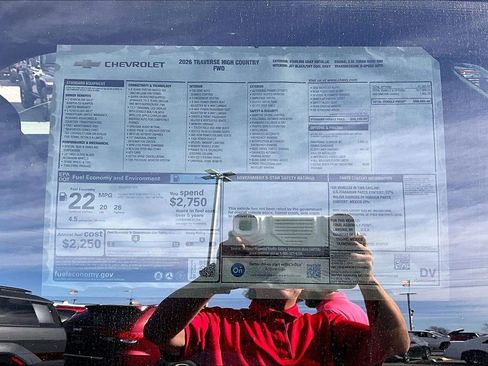 New 2026 Chevrolet Traverse High Country w/ LPO, Floor Liner Package image 14