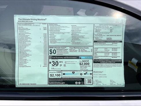 New 2026 BMW 230i Coupe w/ Parking Assistance Package RWD image 13