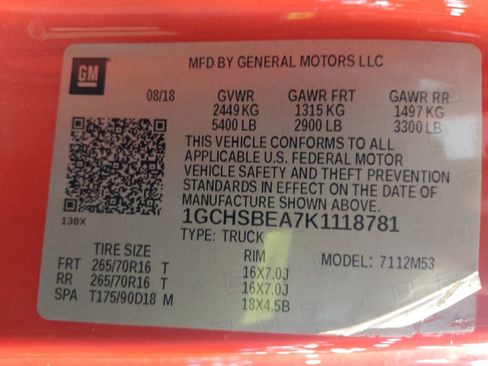 Used 2019 Chevrolet Colorado W/T w/ WT Convenience Package RWD image 33