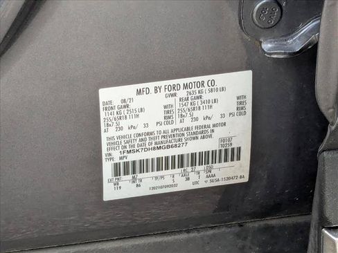 Used 2021 Ford Explorer XLT RWD image 22