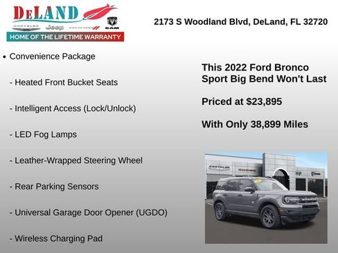 Used 2022 Ford Bronco Sport Big Bend w/ Convenience Package image 6