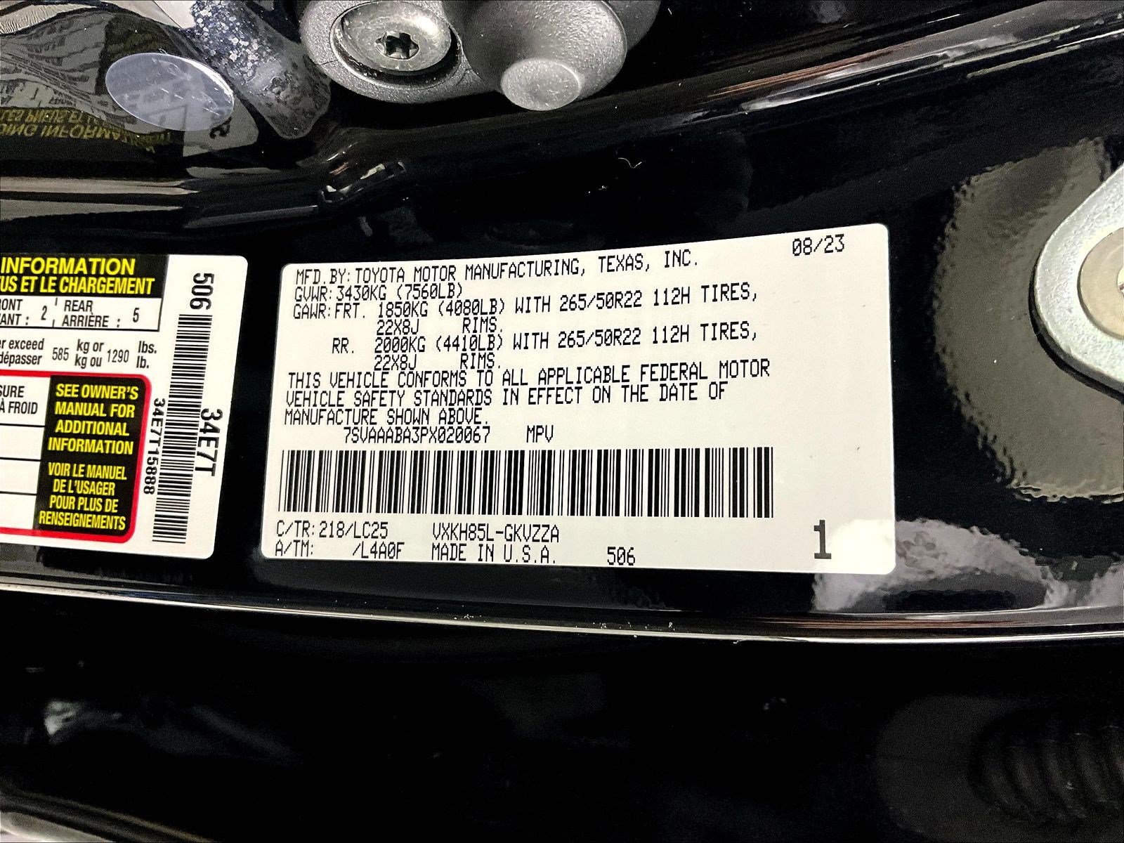 Used 2023 Toyota Sequoia Capstone AWD/4WD image 19
