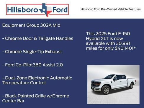 Certified 2025 Ford F150 XLT w/ Equipment Group 302A MID AWD/4WD image 3