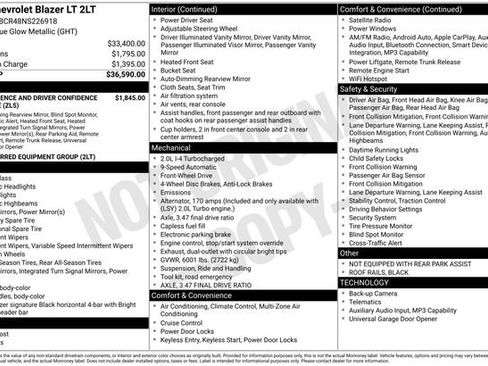 Used 2022 Chevrolet Blazer LT image 32