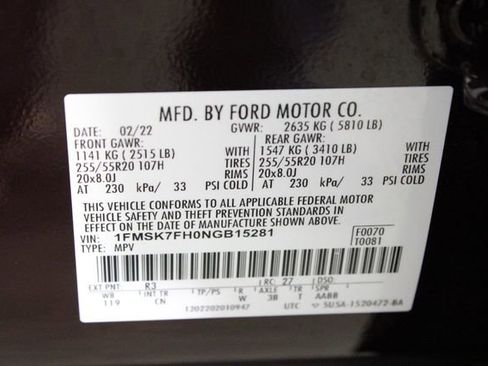 Used 2022 Ford Explorer Limited w/ Equipment Group 301A image 25