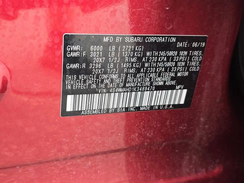 Used 2019 Subaru Ascent Premium w/ Popular Package #2A AWD/4WD image 38