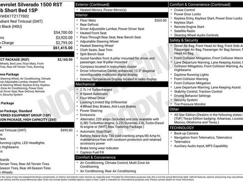 Used 2026 Chevrolet Silverado 1500 RST w/ RST Select Package AWD/4WD image 7