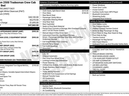 Used 2019 RAM 2500 Tradesman AWD/4WD image 2