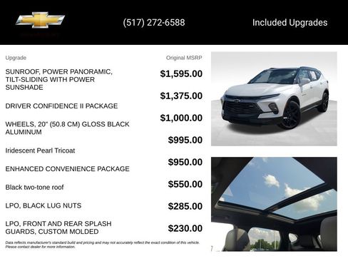 Certified 2023 Chevrolet Blazer RS w/ Driver Confidence II Package AWD/4WD image 15