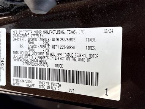 Used 2025 Toyota Tundra 1794 Edition AWD/4WD image 26