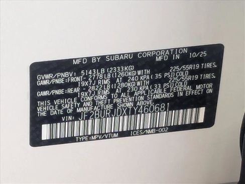 New 2026 Subaru Outback Touring XT image 19