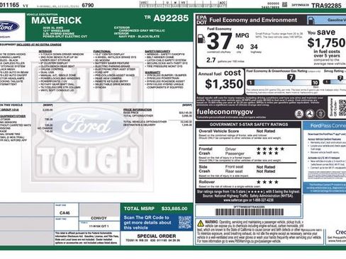 New 2026 Ford Maverick XL AWD/4WD image 10