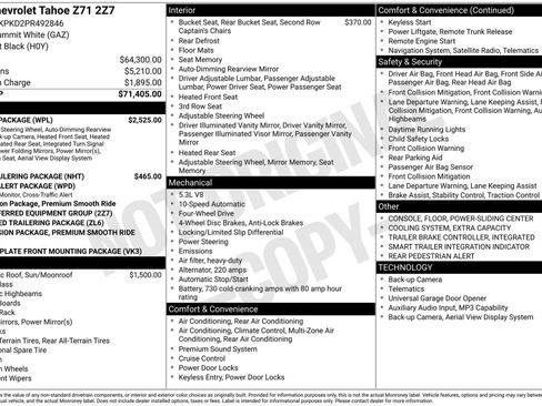 Used 2023 Chevrolet Tahoe Z71 w/ Luxury Package image 3