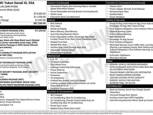 Used 2021 GMC Yukon XL Denali w/ Denali Ultimate Package image 7