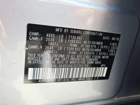 Used 2019 Subaru Outback 2.5i Limited w/ Popular Package #2 AWD/4WD image 40