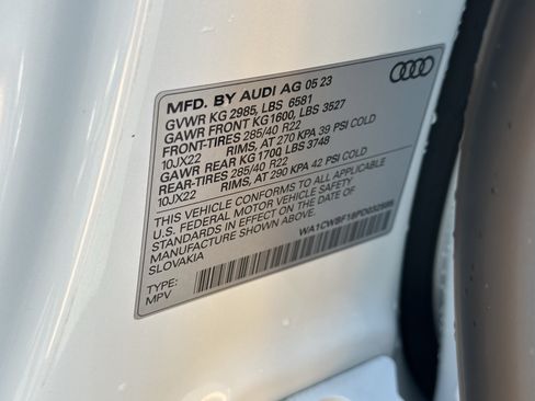 Certified 2023 Audi SQ8 Prestige w/ Prestige Package AWD/4WD image 39