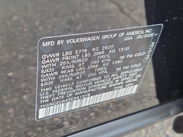 New 2026 Volkswagen Atlas Cross Sport SEL R-Line AWD/4WD image 10