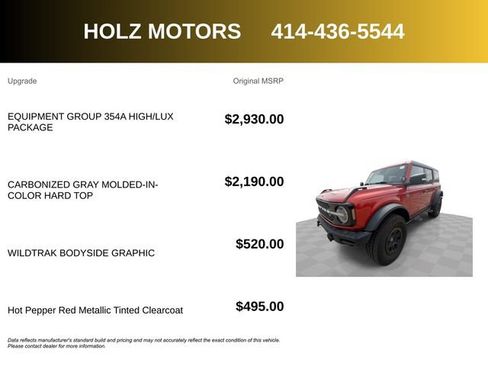 Used 2024 Ford Bronco Wildtrak AWD/4WD image 5