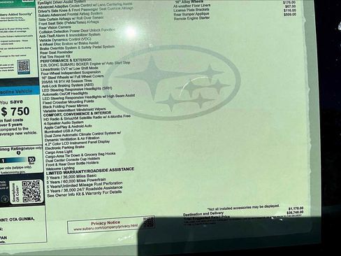 New 2025 Subaru Impreza 2.0i image 18