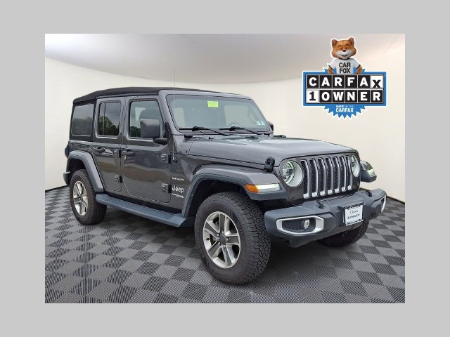 Used 2022 Jeep Wrangler Unlimited Sahara w/ LED Lighting Group AWD/4WD image 1