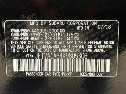 Used 2019 Subaru WRX w/ Popular Package #3 AWD/4WD image 41