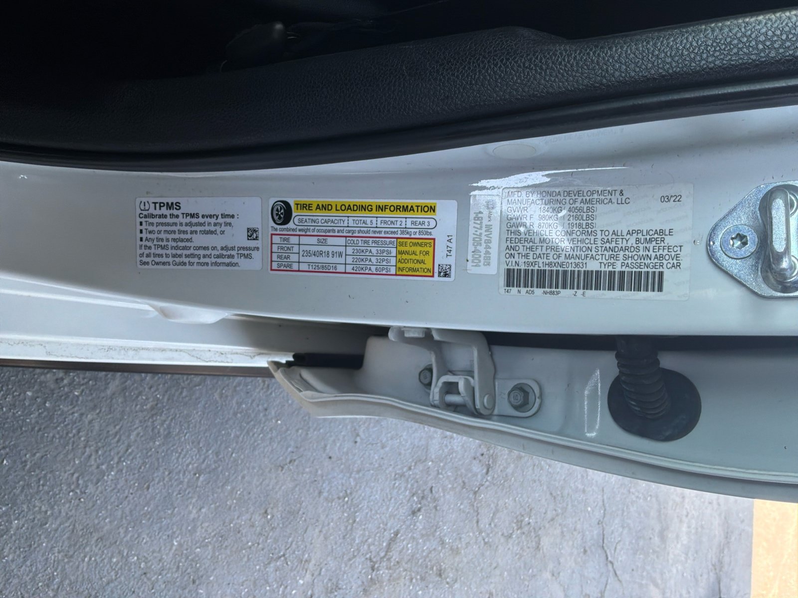 Used 2022 Honda Civic Sport Touring image 25