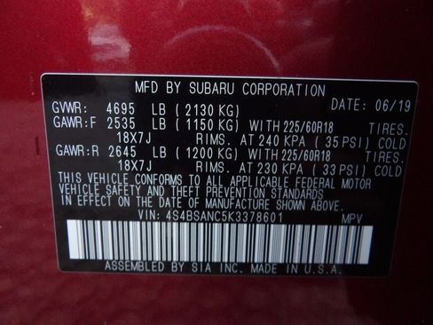 Used 2019 Subaru Outback 2.5i Limited w/ Popular Package #2 image 32