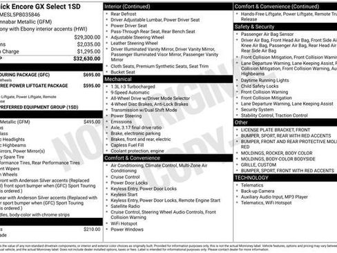 Used 2023 Buick Encore GX Select w/ Sport Touring Package image 43