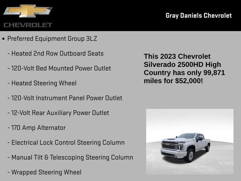 Certified 2023 Chevrolet Silverado 2500 High Country w/ Z71 Off-Road Package image 31