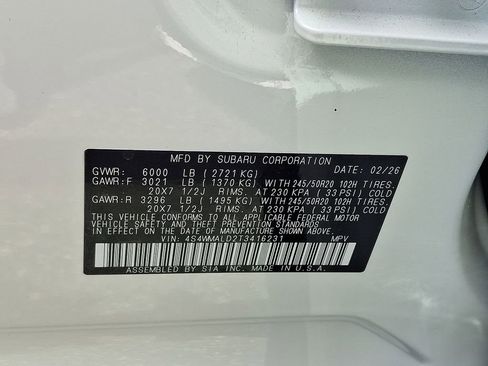 New 2026 Subaru Ascent Bronze Edition AWD/4WD image 18