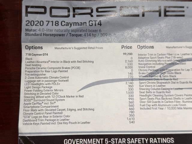 Used 2020 Porsche 718 Cayman GT4 RWD image 98