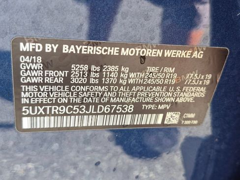 Used 2018 BMW X3 xDrive30i w/ Convenience Package AWD/4WD image 24