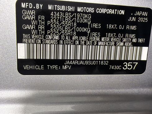 Used 2025 Mitsubishi Outlander Sport ES AWD/4WD image 15