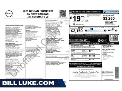 Used 2021 Nissan Frontier SV w/ Midnight Edition Floor Mats